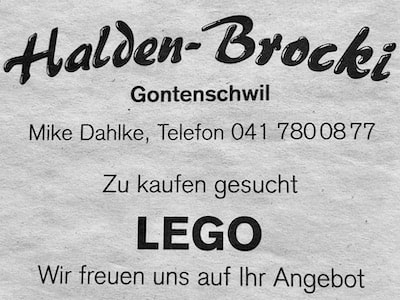Lego zu kaufen gesucht Halden-Brocki Gontenschwil Brocki Aargau